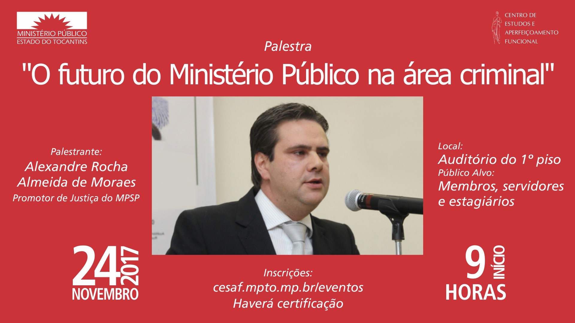 Inscrições abertas até o dia 23 de novembro