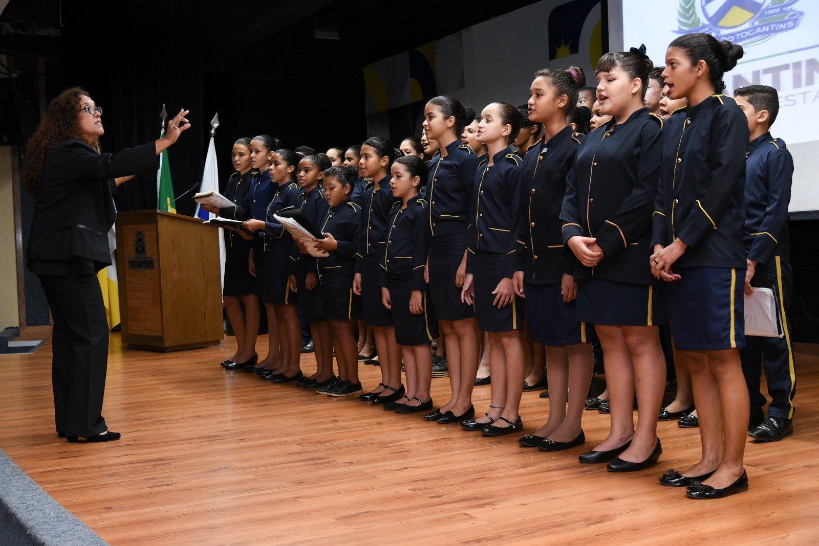Coral Jovem da Guarda Metropolitana de Palmas apresentou-se no evento