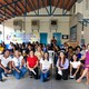 Equipe de apoio e participantes no evento do Anjo da Guarda.