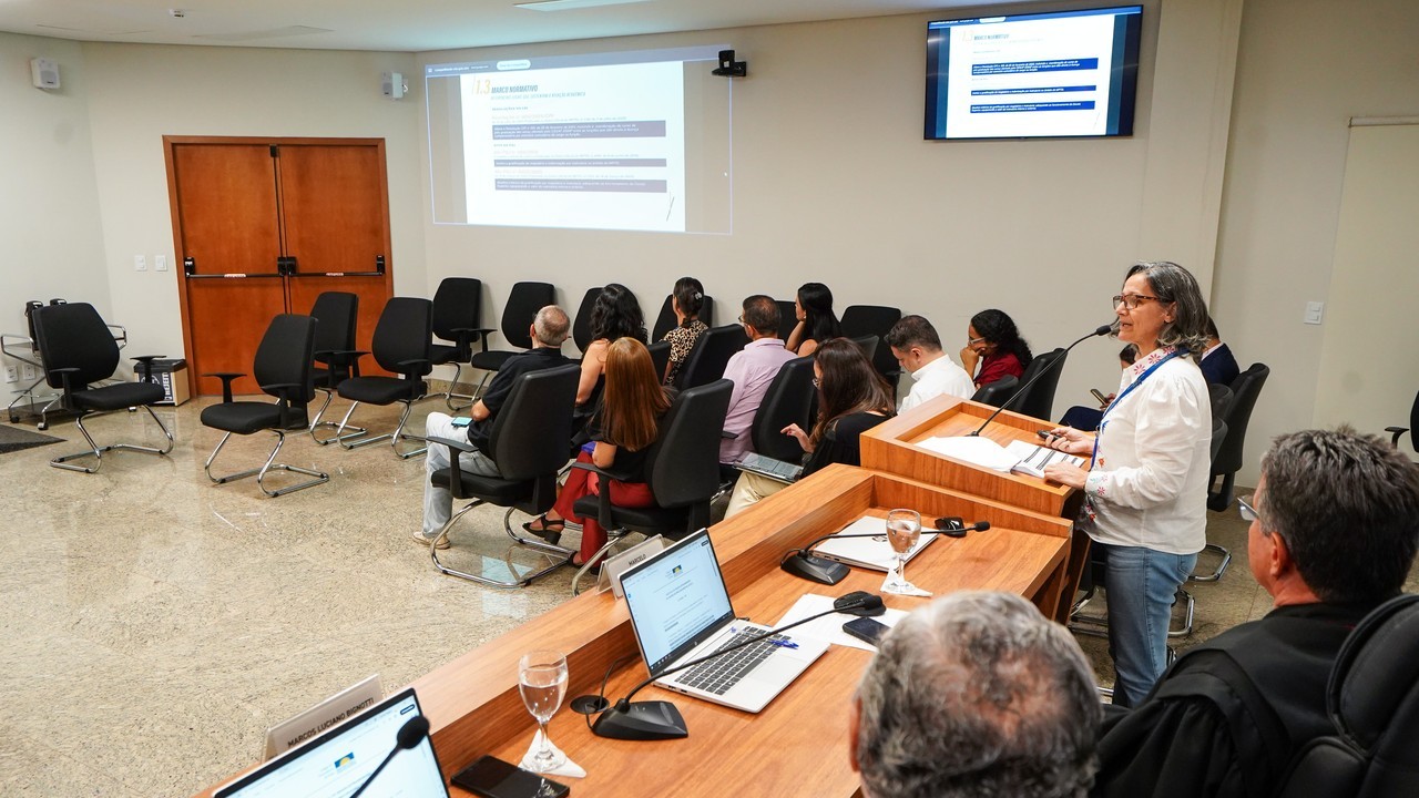 A coordenadora pedagógica, Cleivane Peres dos Reis, participou da apresentação