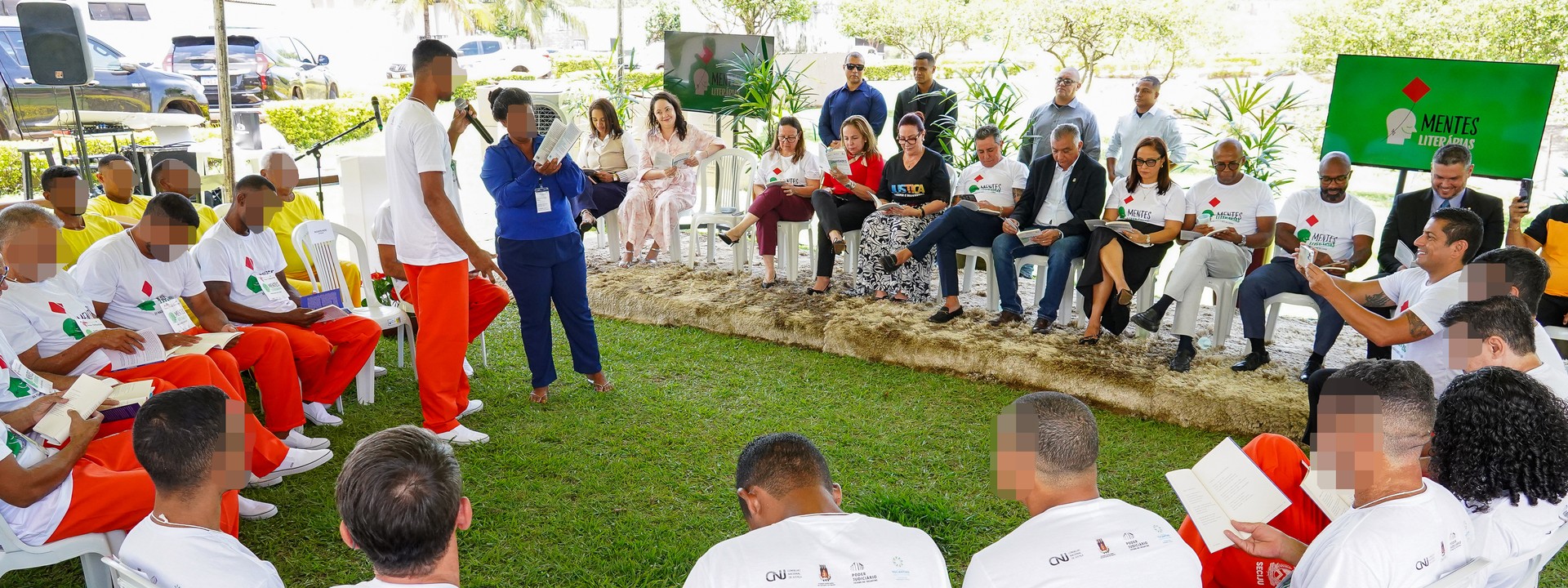 Declamação de poemas feitos por reeducandos marcou a segunda edição do Mentes Literárias