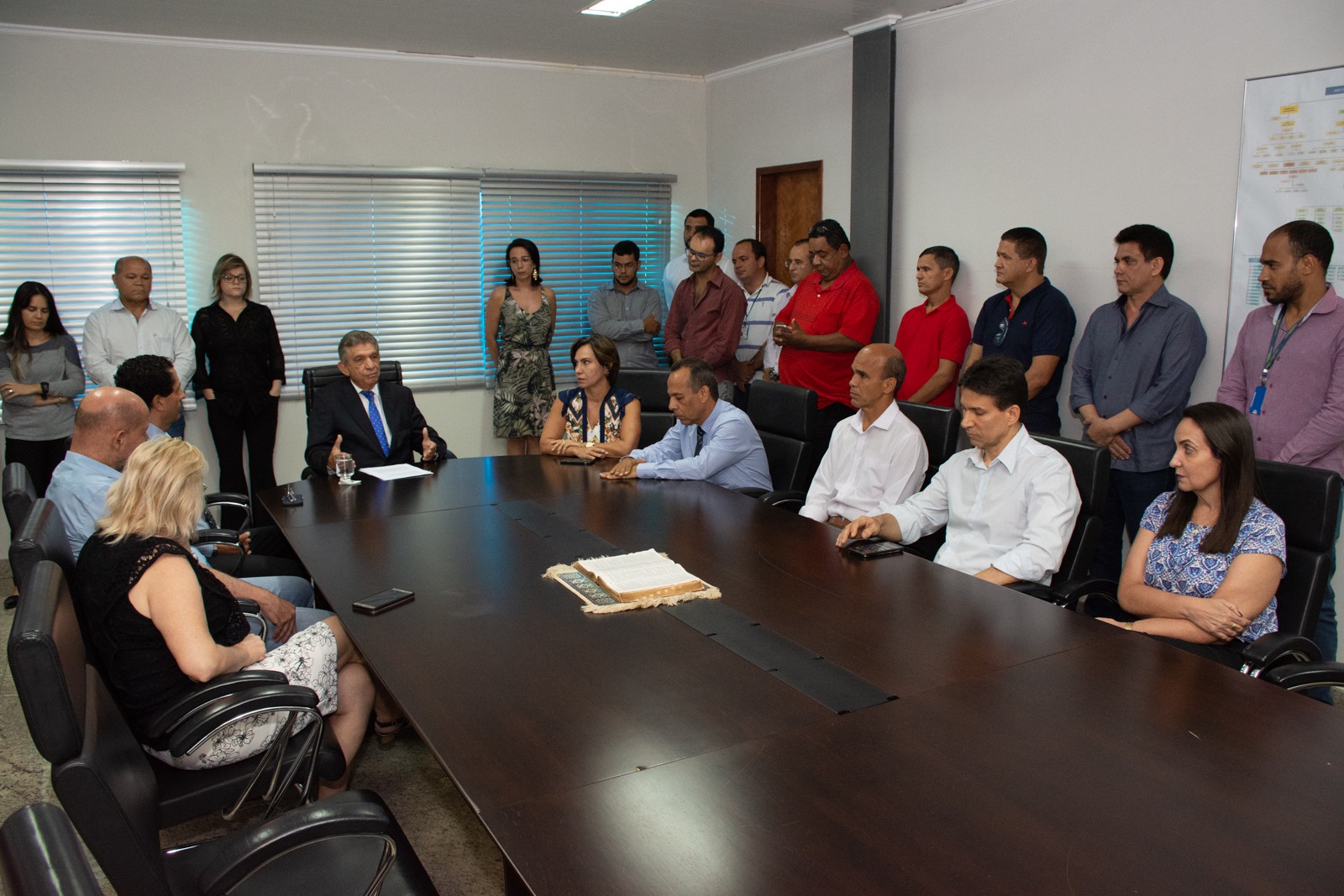 Despedida ocorreu na sala de reuniões do gabinete do PGJ