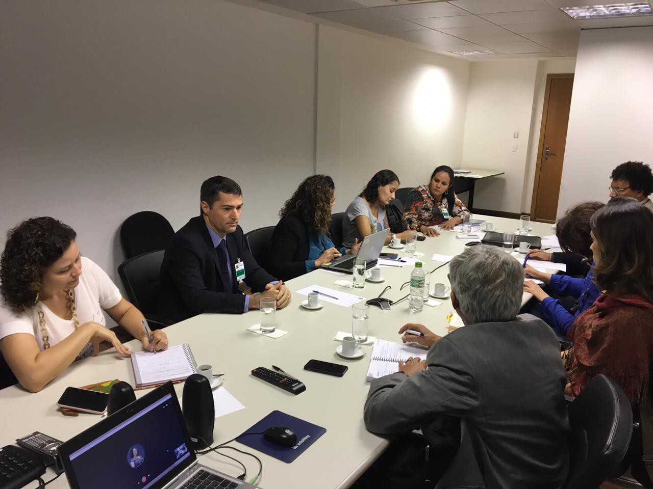 Registro da reunião no Conselho Nacional de Justiça