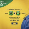 Brasil enfrenta a Jamaica em 2 de agosto