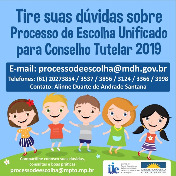 Tire dúvidas - Processo de Escolha Unificado 2019