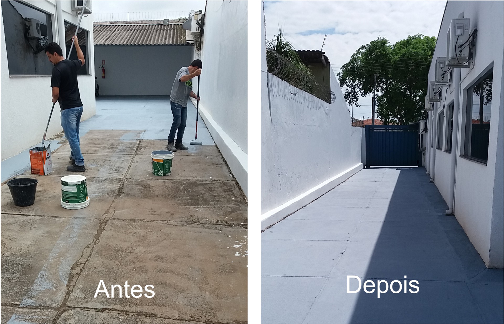Garagem da Promotoria de Justiça de Dianópolis após reforma
