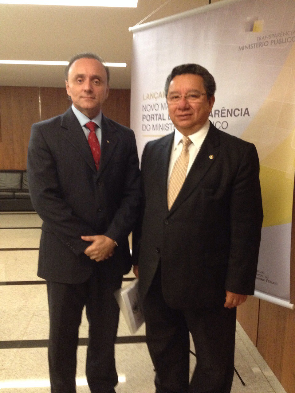 Rodrigues em acompanhado do conselheiro do CNMP Jeferson Filho