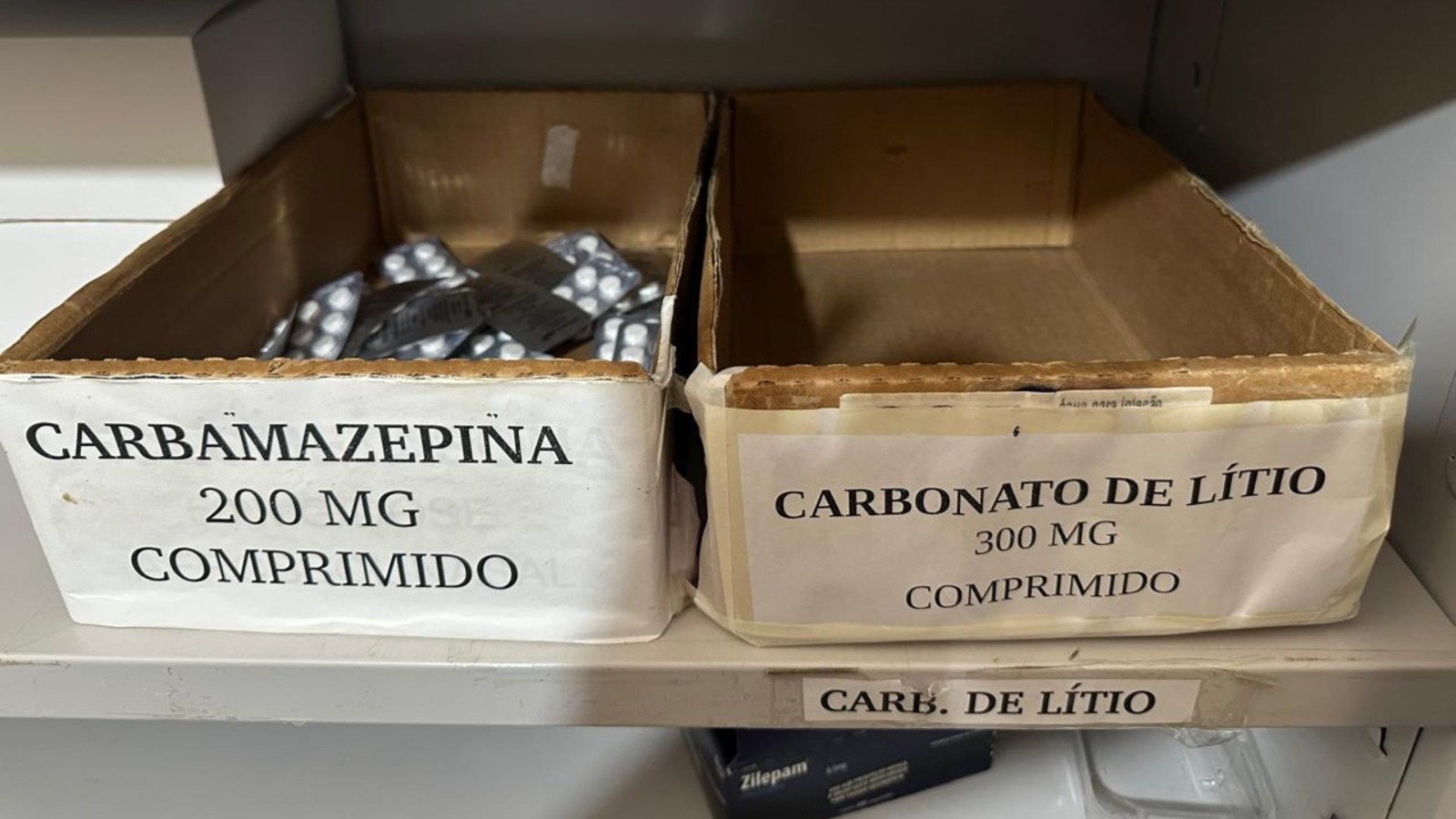 Medicamentos em falta no CAPs II