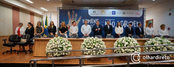 Lançamento da Campanha \\\"Homens que agradam não agridem\\\"