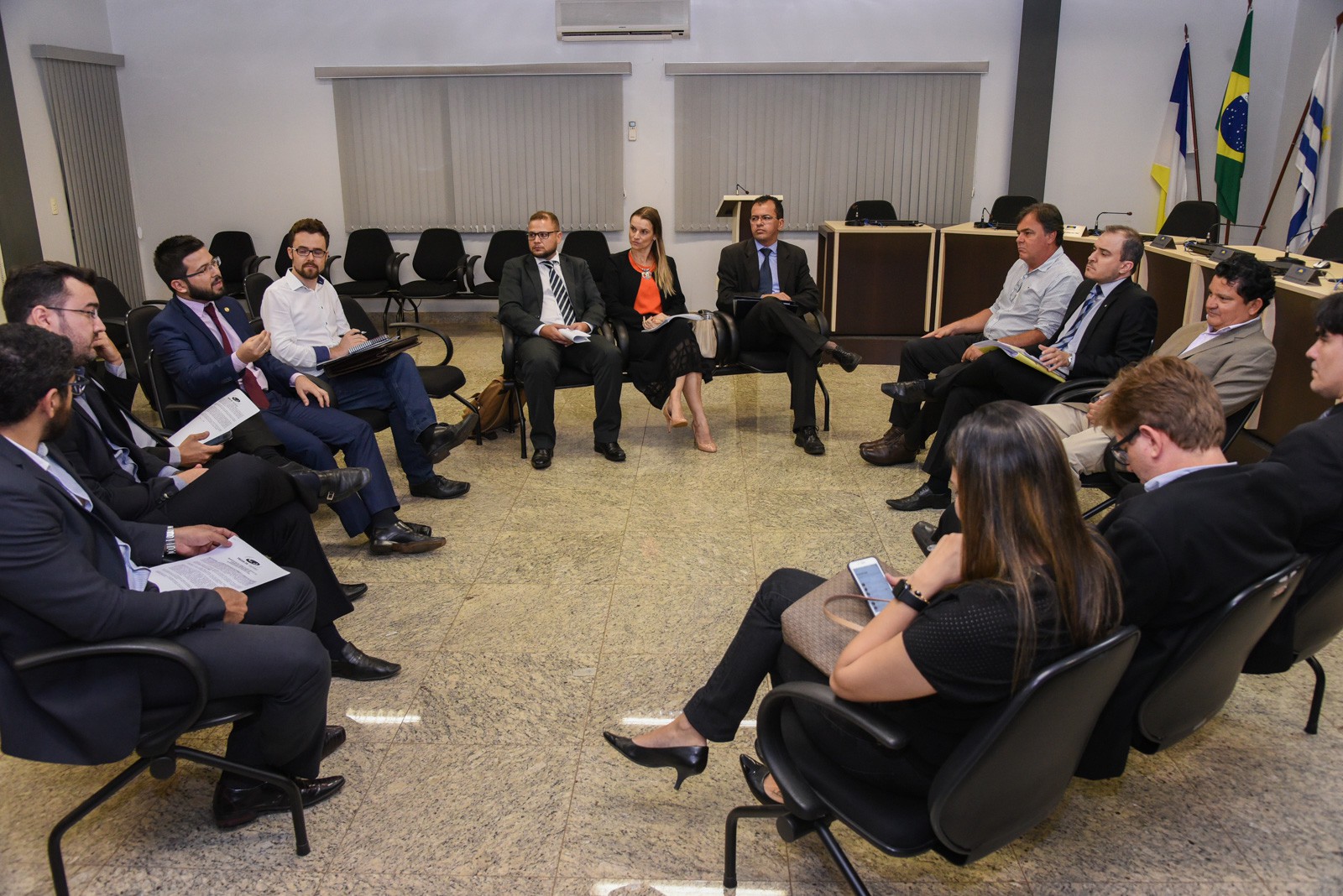 Reunião ocorreu na sede do MPE (Foto: Marcelo de Deus)