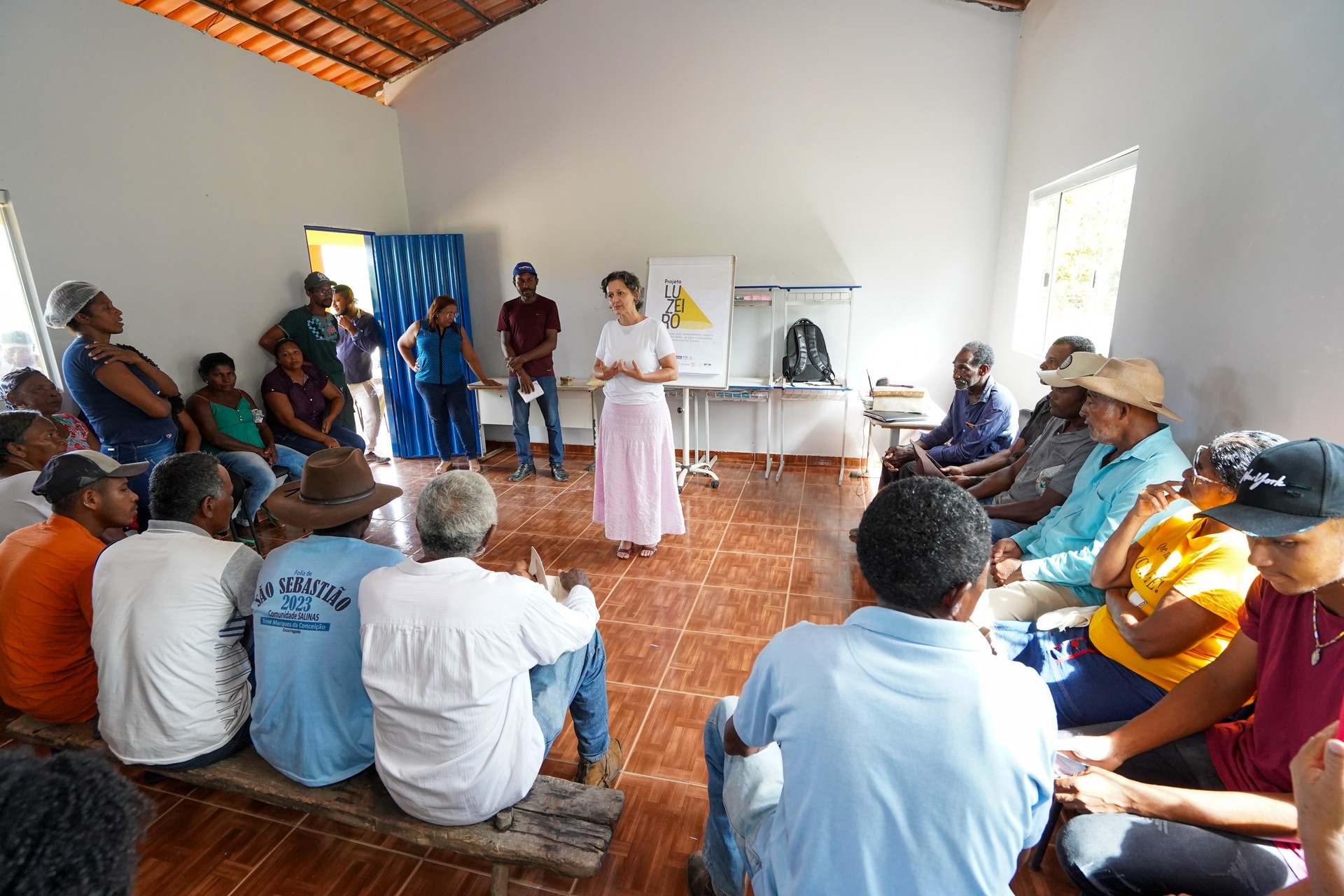 Reunião e apresentação do projeto no polo Albinos