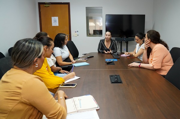 A coordenadora do Caoccid, promotora de Justiça Isabelle Figueiredo, direcionou a reunião.