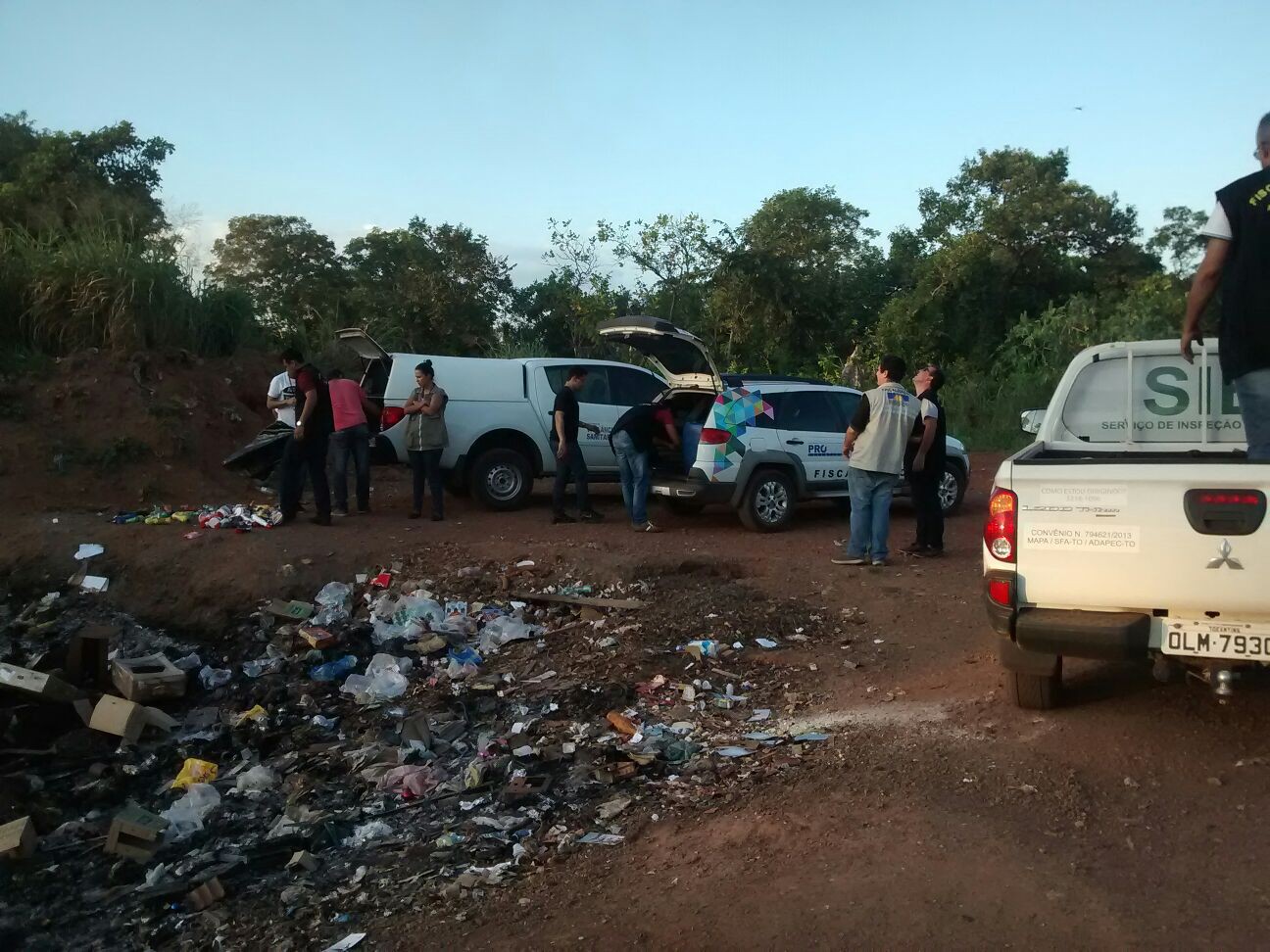 Carne apreendida foi descartada no aterro sanitário