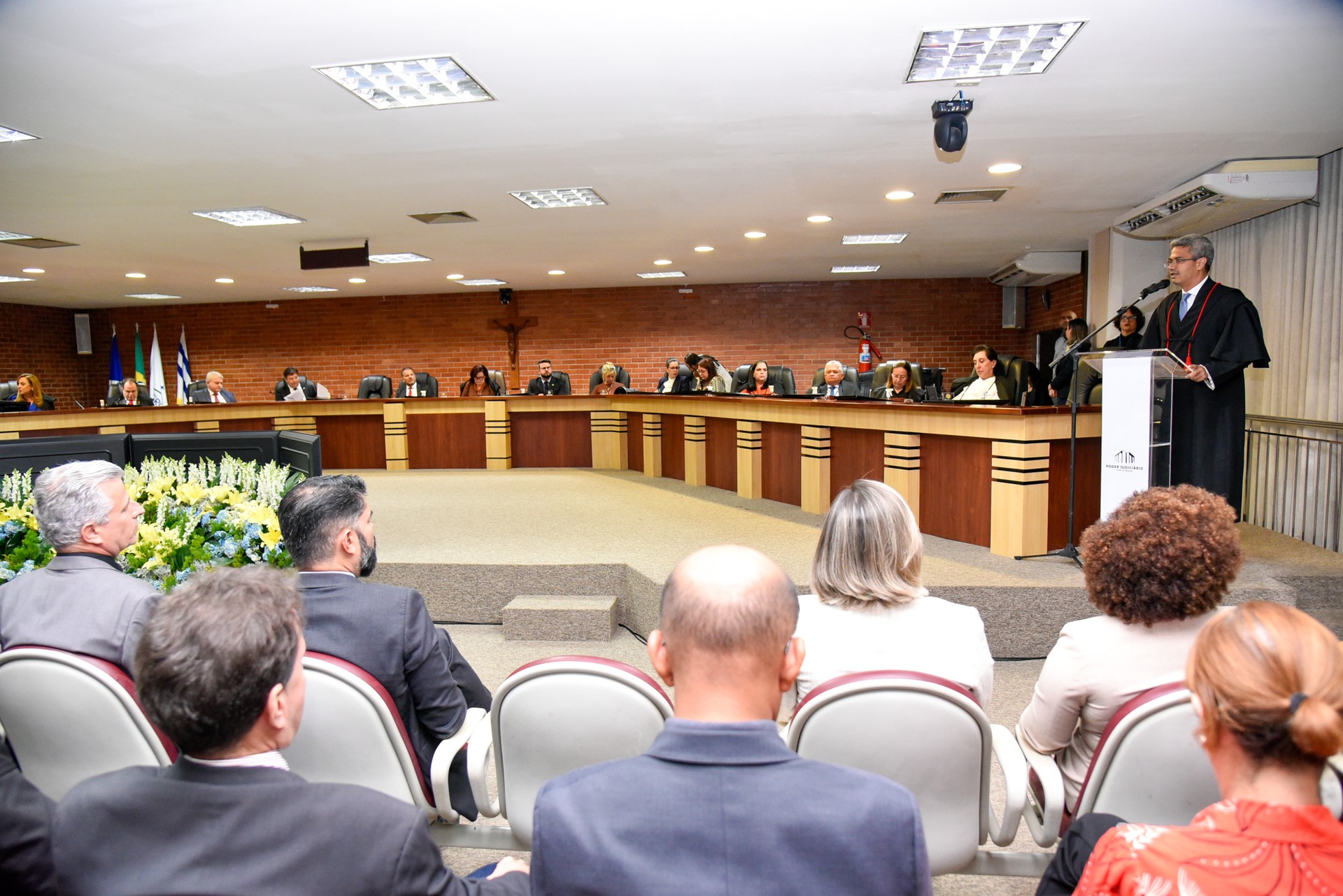 Procurador-geral de Justiça, Luciano Casaroti, durante discurso na Sessão Solene de Abertura do Ano Judiciário de 2024