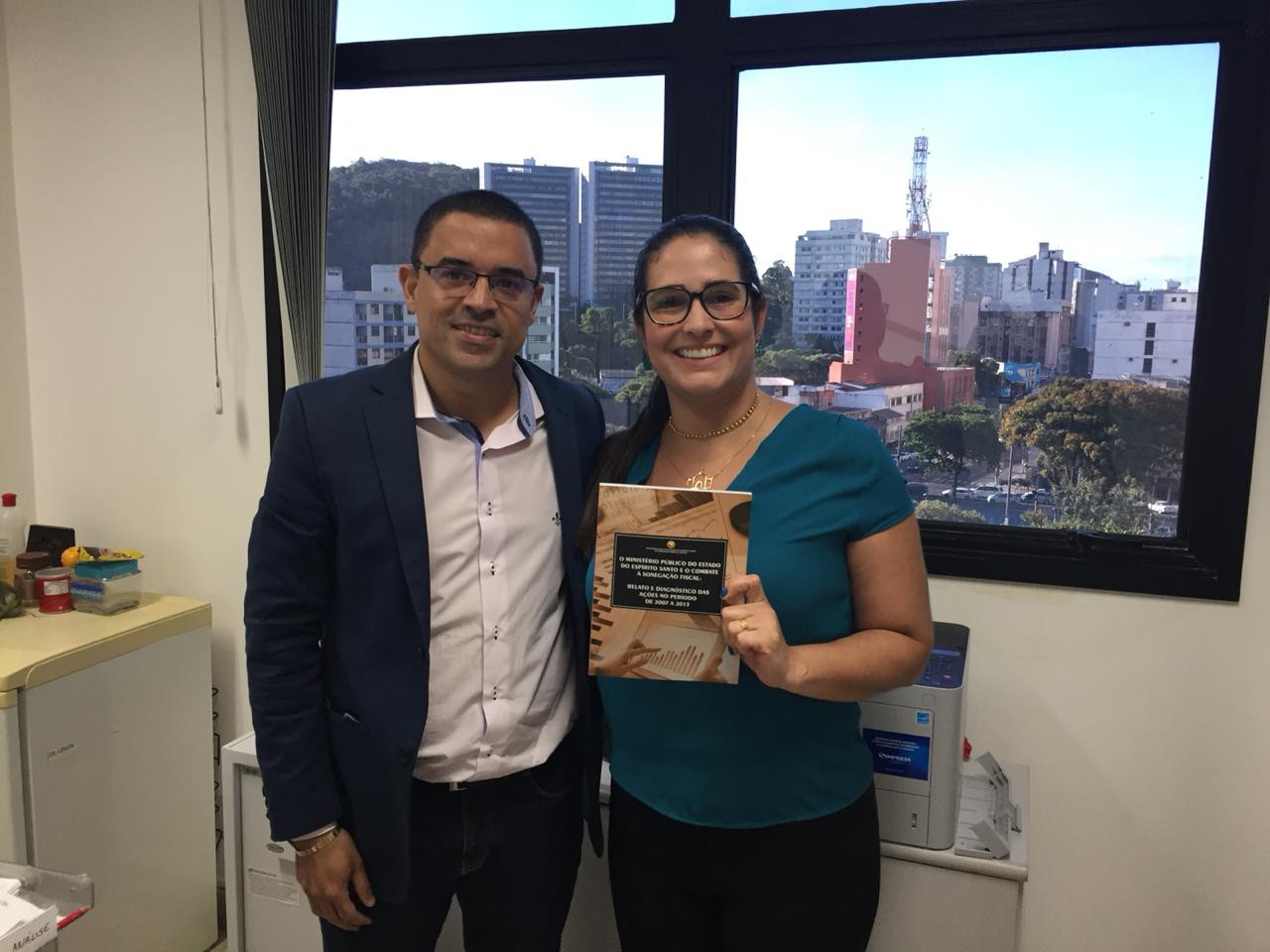 Assessora especial com Lidson Fausto da Silva, ex-coordeandor do Cira