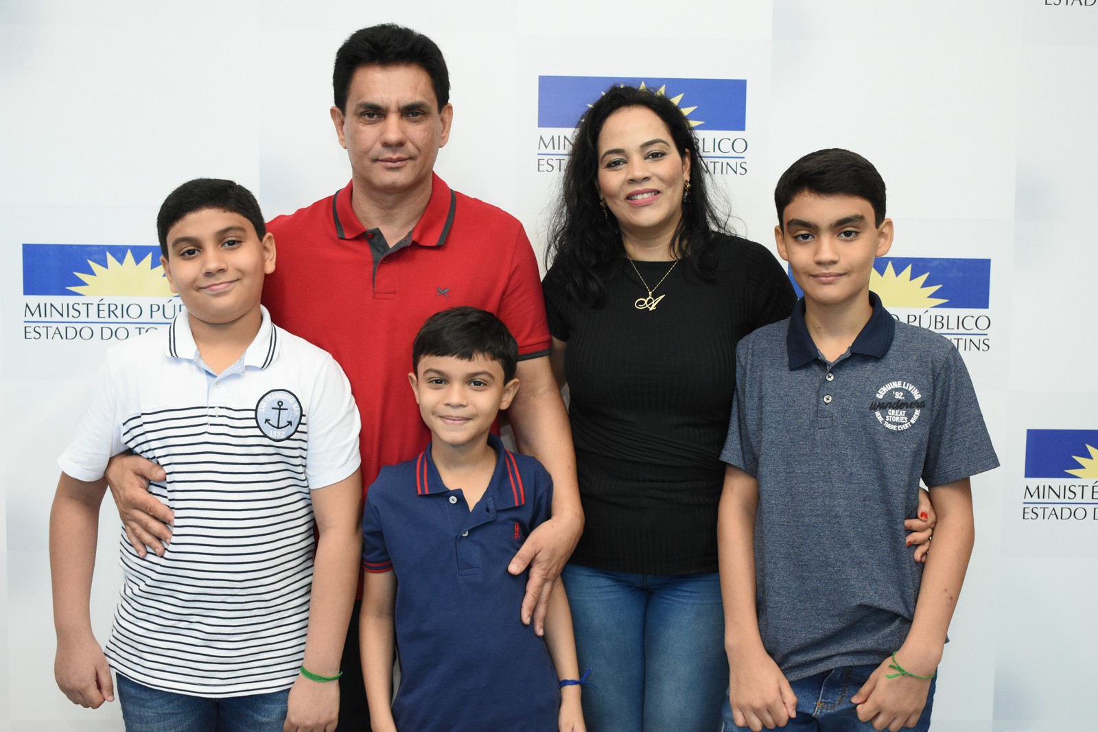 Major Djalma Medeiros ao lado da família