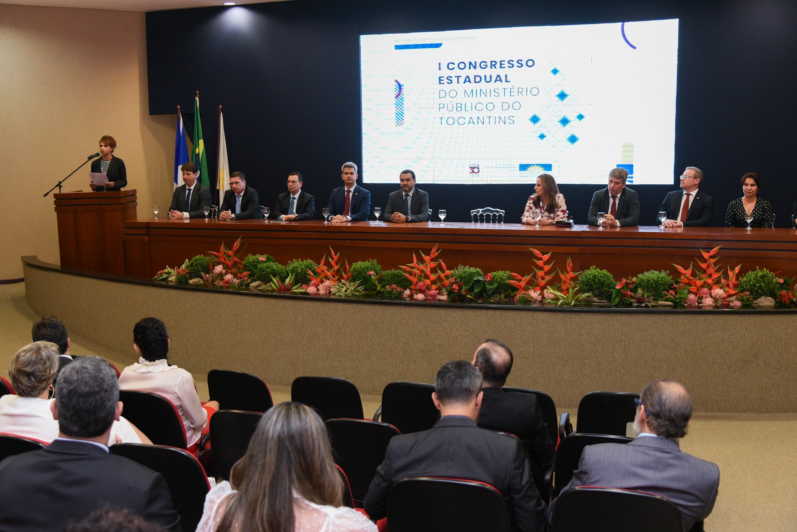 Subprocuradora-geral de Justiça, Maria Cotinha, na solenidade de abertura