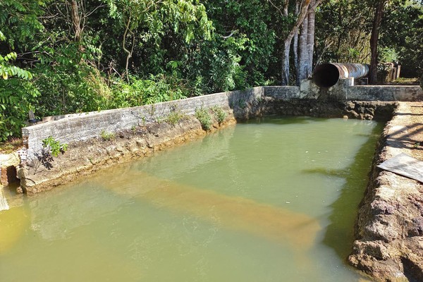 Bomba de captação em fazenda de Cristalândia