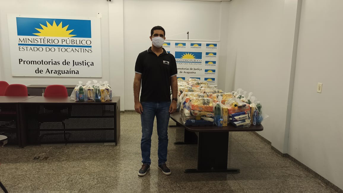 Em Araguaína, as cestas foram preparadas na sede do MPTO