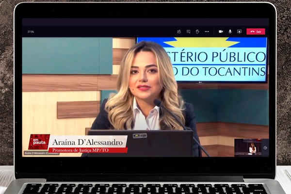 A promotora de Justiça Araína D'Alessandro reforçou o papel constitucional do Ministério Público em defesa dos direitos sociais e individuais indisponíveis, dentre os quais, o direito à saúde.