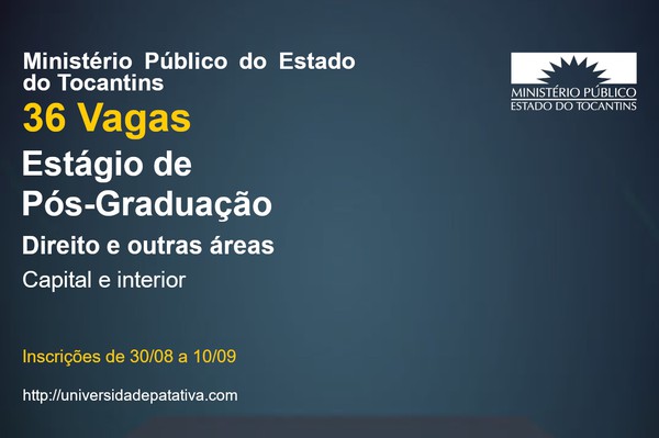 36 vagas para estudantes de pós-graduação