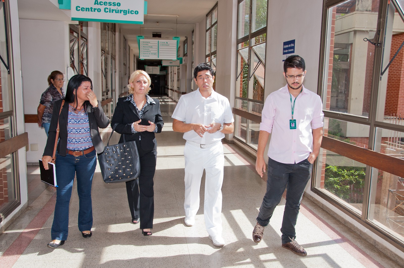 Maria Roseli em vistoria no HGP em fevereiro