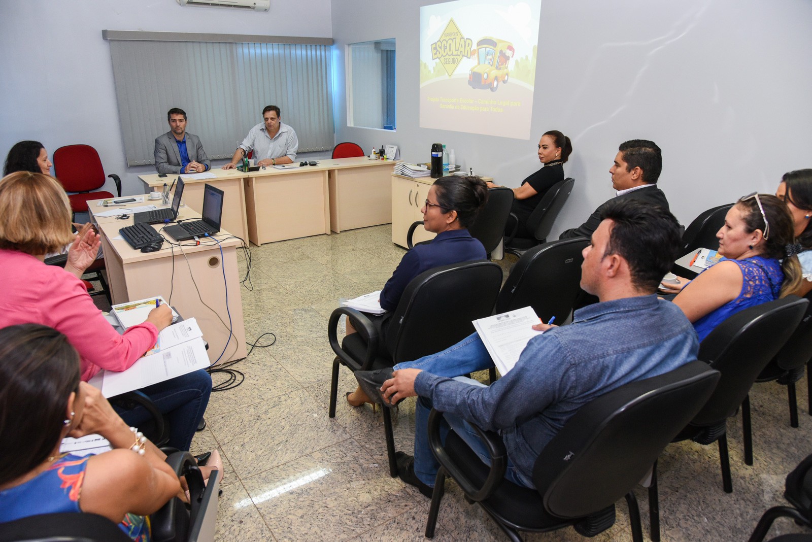 No evento, foram apresentadas as conquistas do Projeto Transporte Escolar – Caminho Legal para Garantia de Educação para Todos.