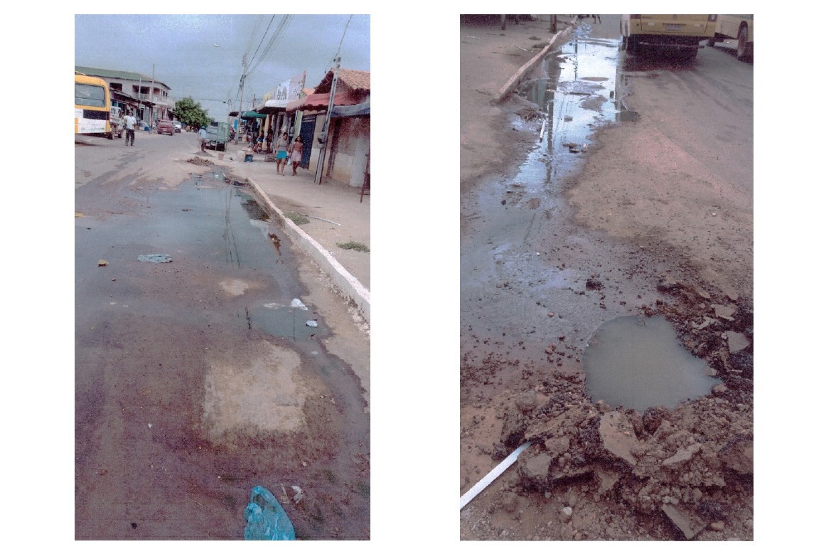 Em Praia Norte, esgoto corre de céu aberto