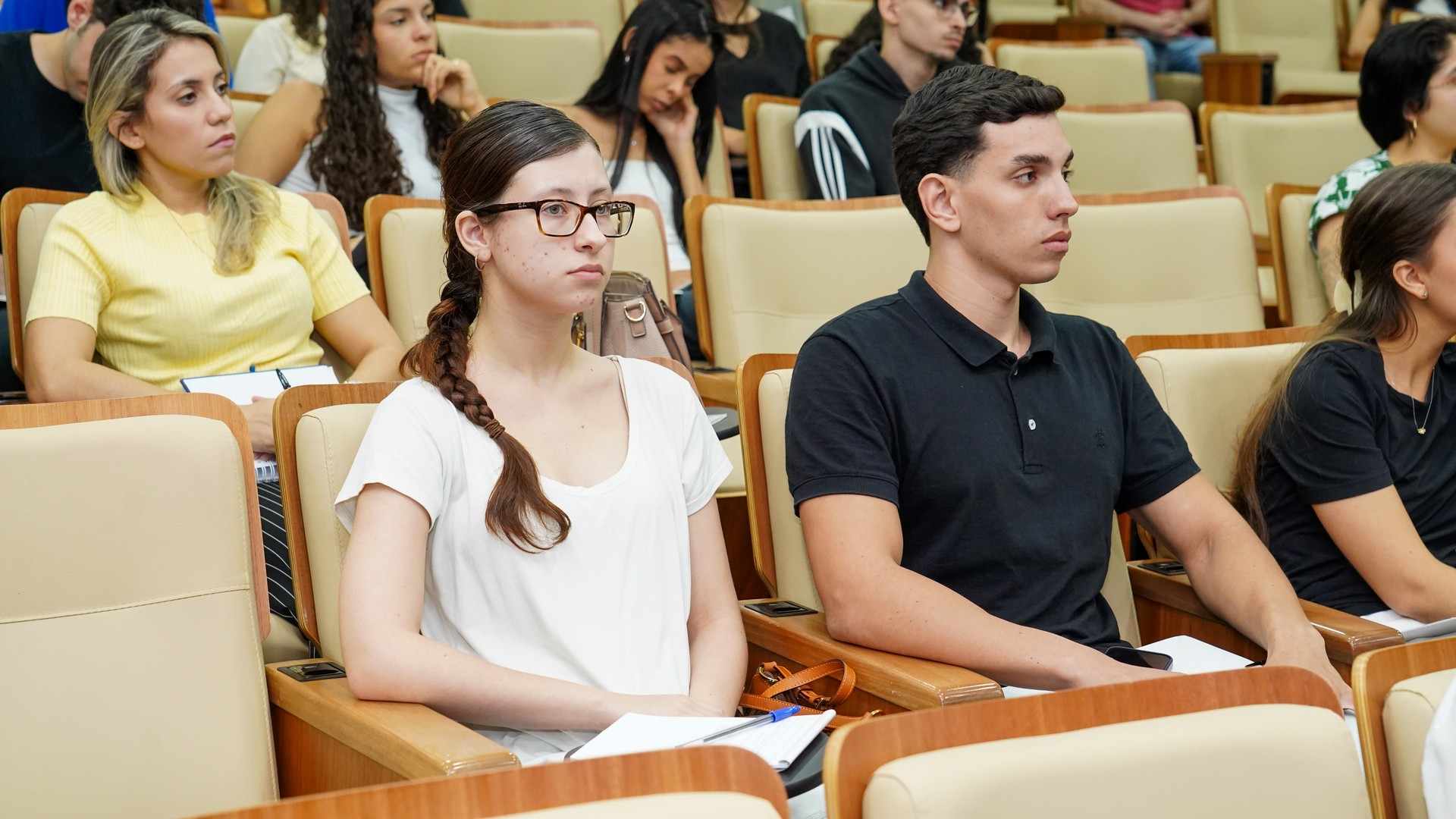 Clara Vales, 19 anos, é acadêmica de direito da Unitins e acompanhou o seminário temático