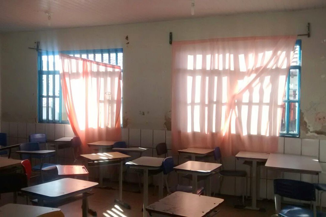 Imagem de sala de aula em Santa Rita do Tocantins