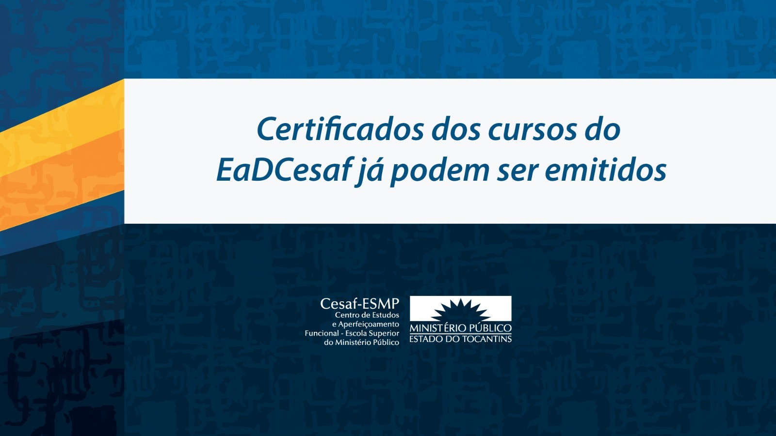 Para obter os certificados, os interessados devem acessar a plataforma EadCesaf