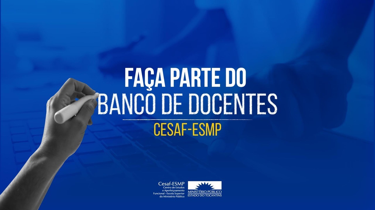 A iniciativa visa reunir profissionais experientes do Ministério Público do Tocantins (MPTO)