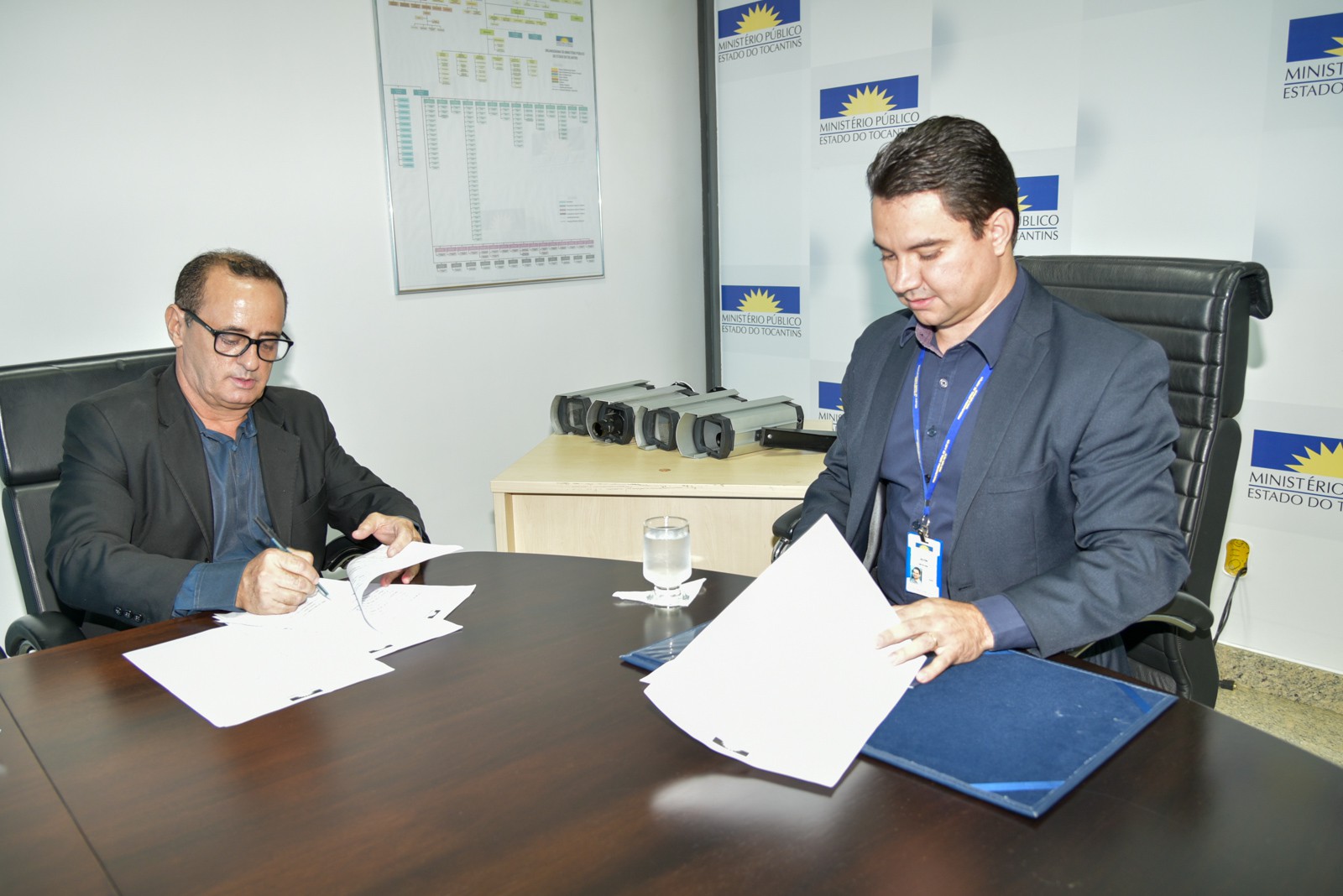 A doação das câmeras de segurança aconteceu em virtude da substituição dos equipamentos utilizados no MPTO