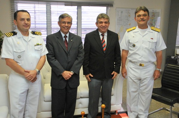 Capitão Potiguara, Almirante Júlio Saboya, Clenan Renaut e Vice-Almirante Walter Carrara