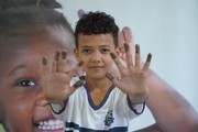 Luiz Gustavo Lopes de Souza, 11 anos, estudante do 5º ano da Escola Mestre Pacífico Siqueira Campos, foi o primeiro menino a fazer a identidade