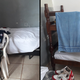 Nos quartos, não há móveis onde os pacientes possam guardar seus pertences e roupas