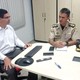 O coordenador do Caoma e promotor Francisco Brandes Júnior e o comandante do BPMA tenente-coronel Francisco Braga Filho.