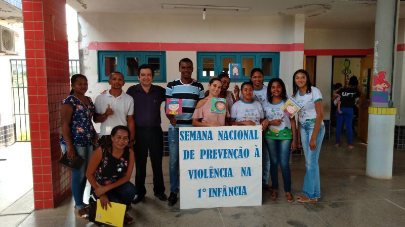 João Neumann no Centro Municipal de Educação Infantil Irmã Lucília