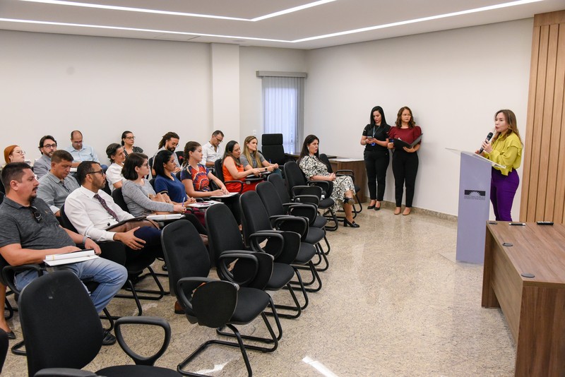 Momento da fala da coordenadora do Navit, promotora de Justiça Isabelle Figueiredo