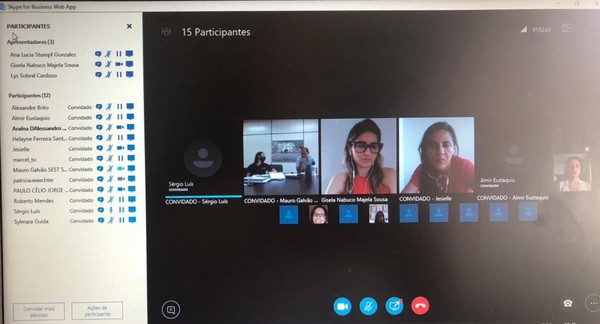 Reunião por videoconferência ocorreu nesta segunda-feira