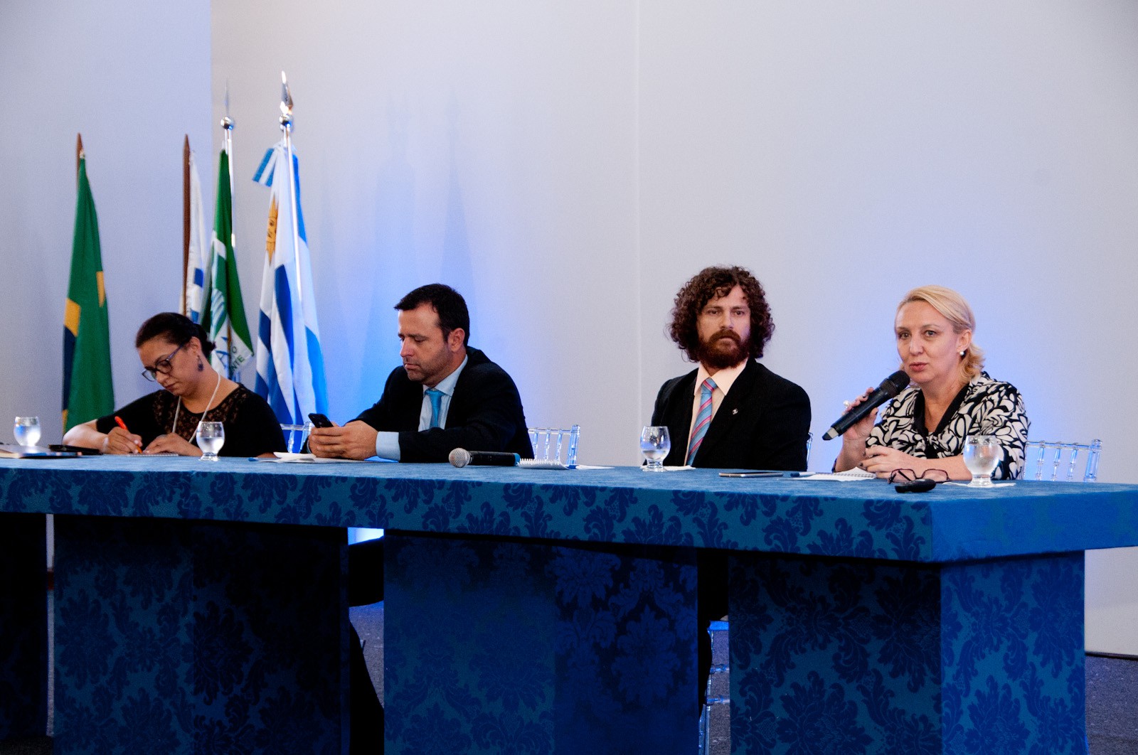 Maria Roseli durante mesa redonda