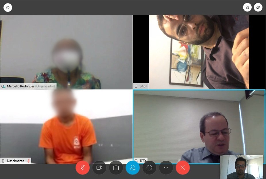 A principal testemunha também deverá ser ouvida por meio virtual