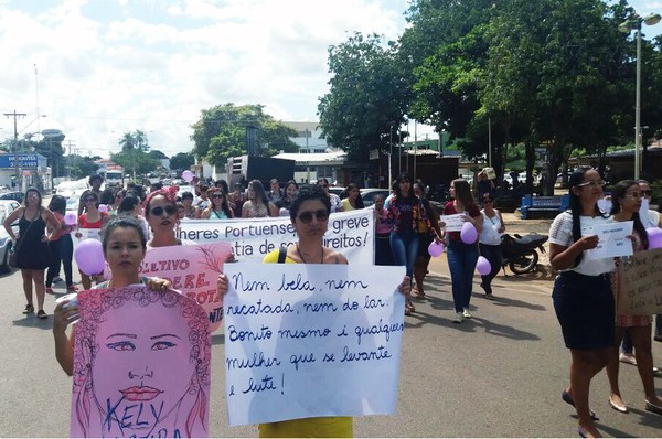 A Marcha foi a conclusão de uma agenda organizada pela Casa 8 de Março, que contou com o apoio do MPE, Defensoria Pública e outras instituições.