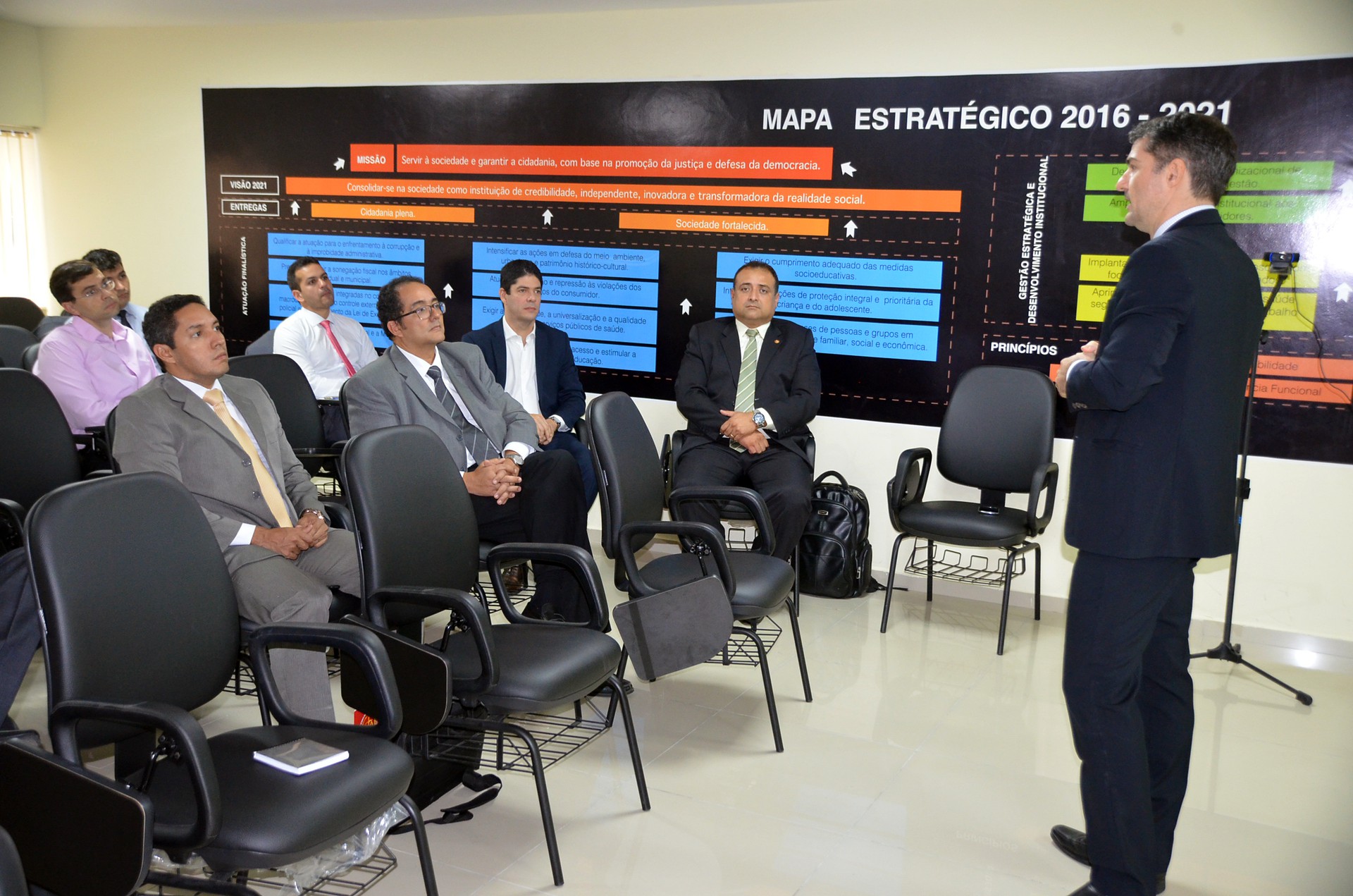 O expositor falou sobre a experiência de arrecadação de valores para o Fundo da Infância e Juventude na cidade de Araguaína