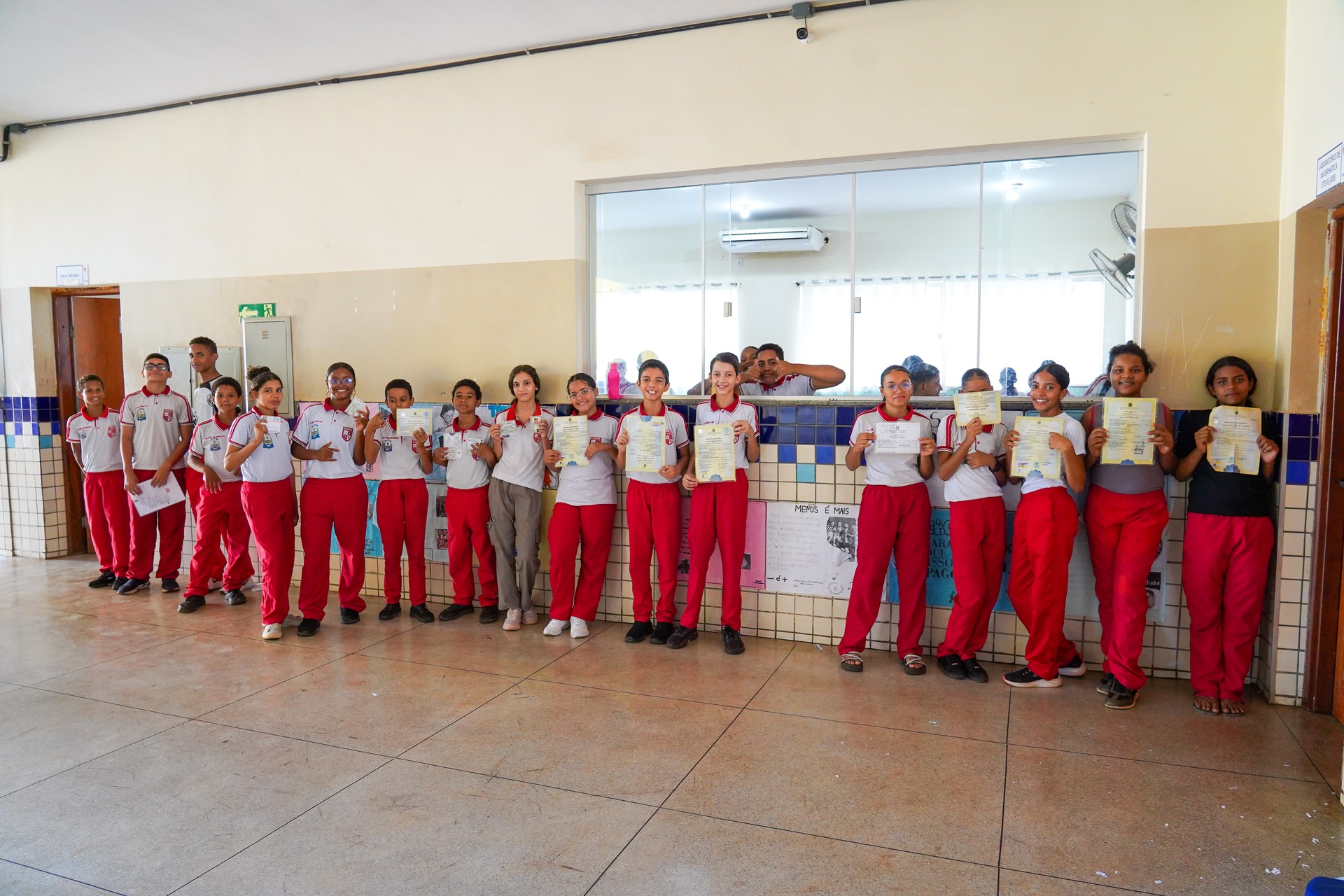 Na Escola Margarida Lemos Gonçalves, 97 crianças foram atendidas pelo Minicidadão