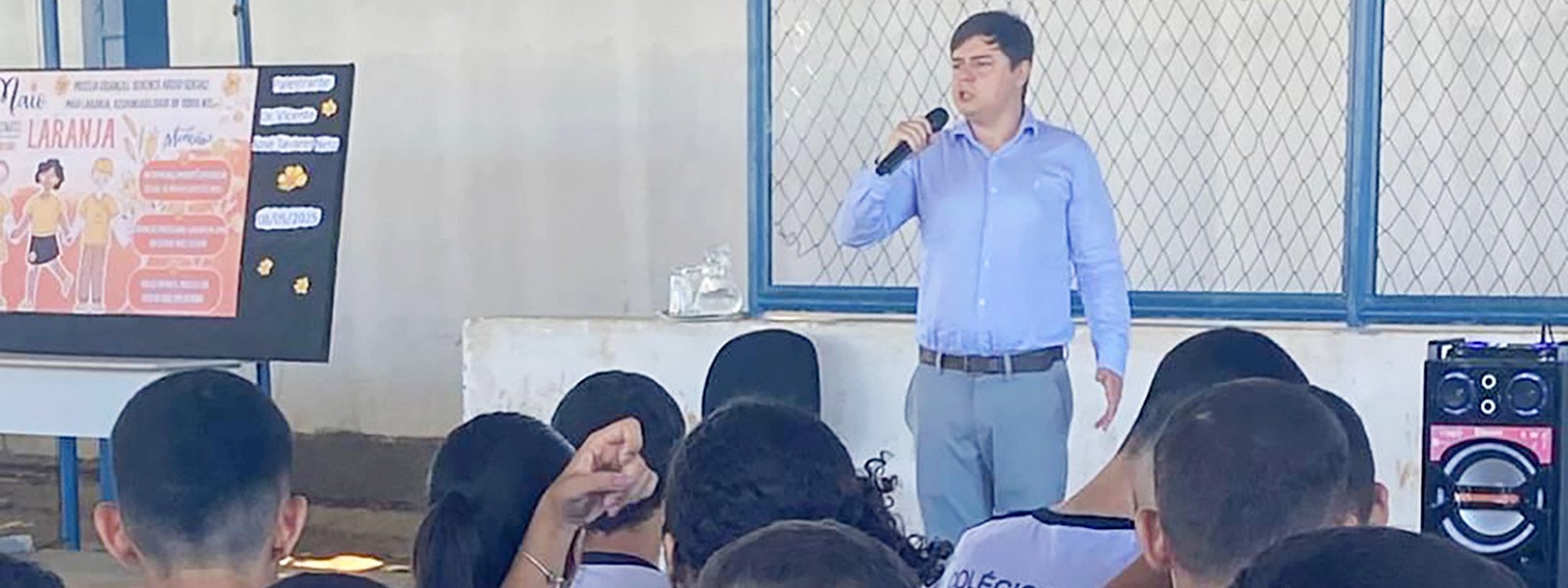 A palestra foi ministrada pelo promotor de Justiça Vicente José Tavares Neto
