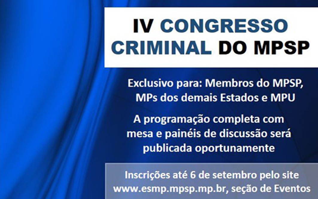 O congresso acontece em Santos