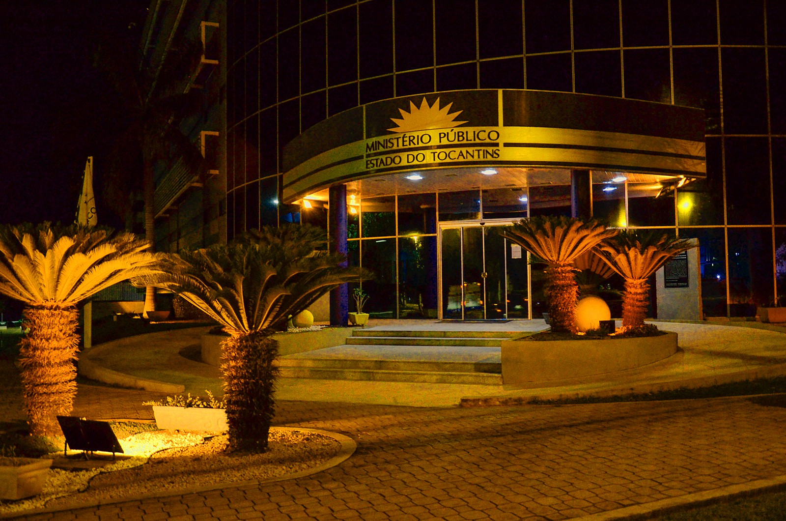 Fachada do prédio da PGJ, em Palmas