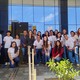 Participaram da visita 21 estudantes dos cursos técnicos de Agropecuária, Administração e Edificações