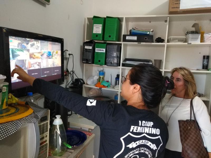 Momento da vistoria na Unidade Prisional Feminina de Palmas